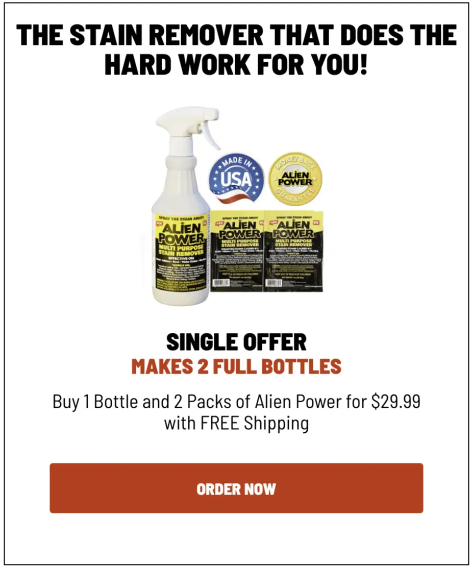 buy Alien Power Stain Remover